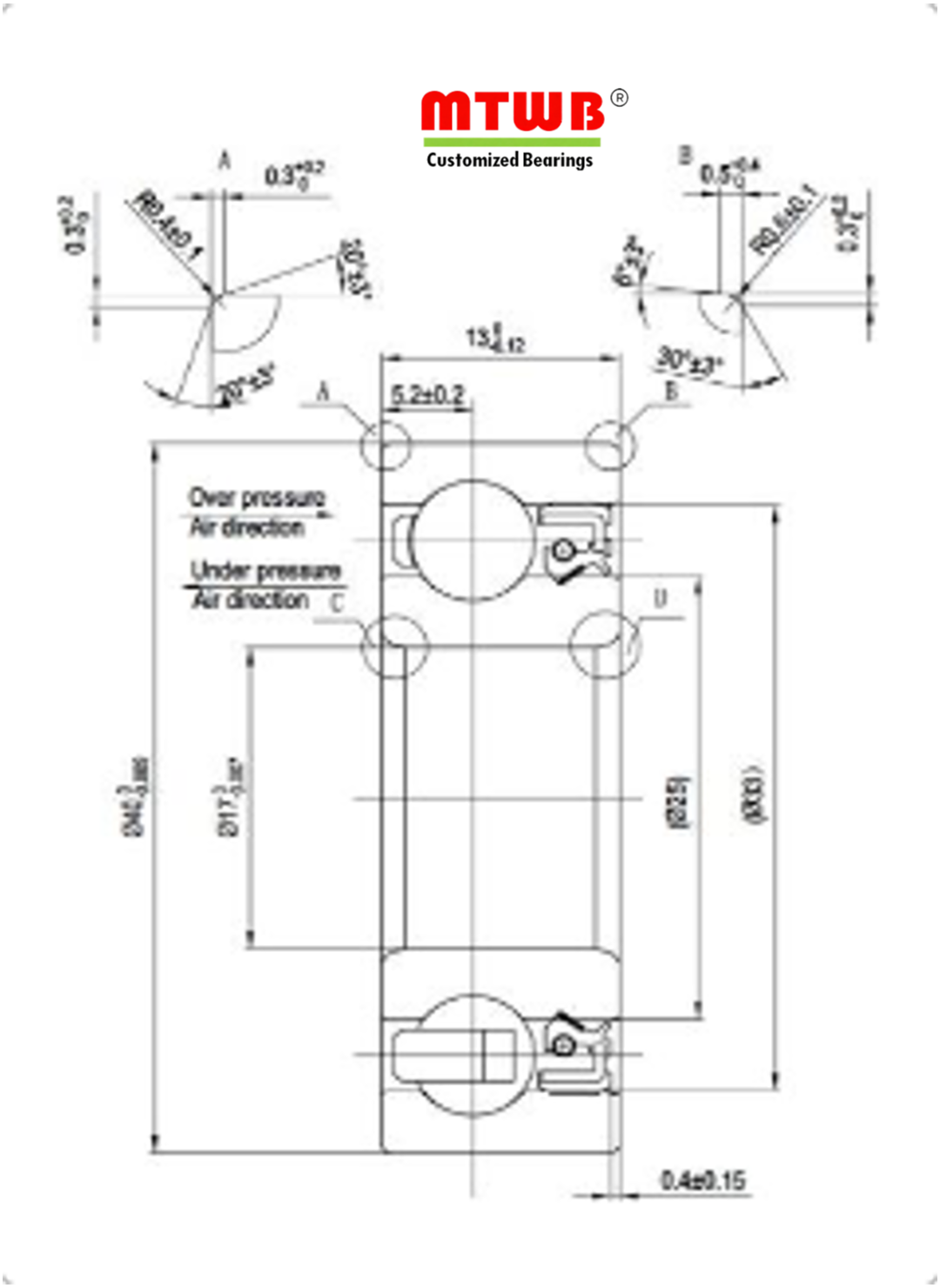 電動手工具ベアリング 6203 W13 FvLy TN9 A3 C3 V2 L10-6 HUSQVARNA 木工電動工具用