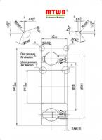電動手工具ベアリング 6203 W13 FvLy TN9 A3 C3 V2 L10-6 HUSQVARNA 木工電動工具用